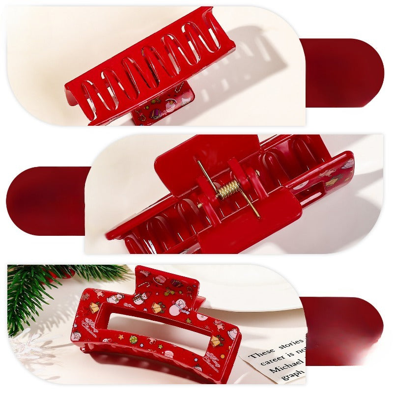 Wholesale Christmas Cute Sweet Print Shark Hair Clips